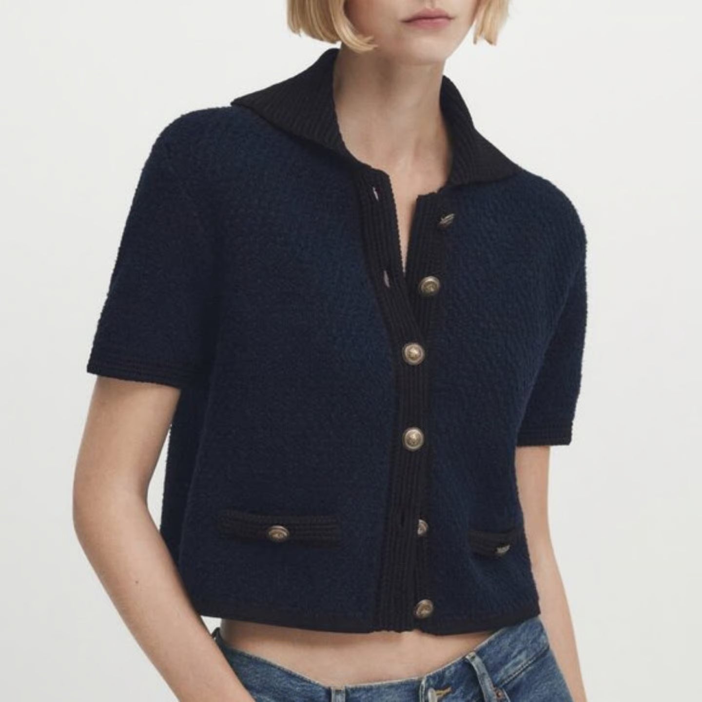 Massimo Dutti Knit Polo (S)