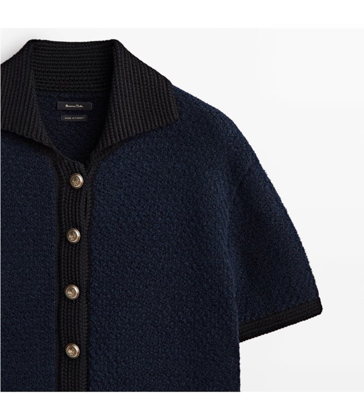 Massimo Dutti Knit Polo (S)